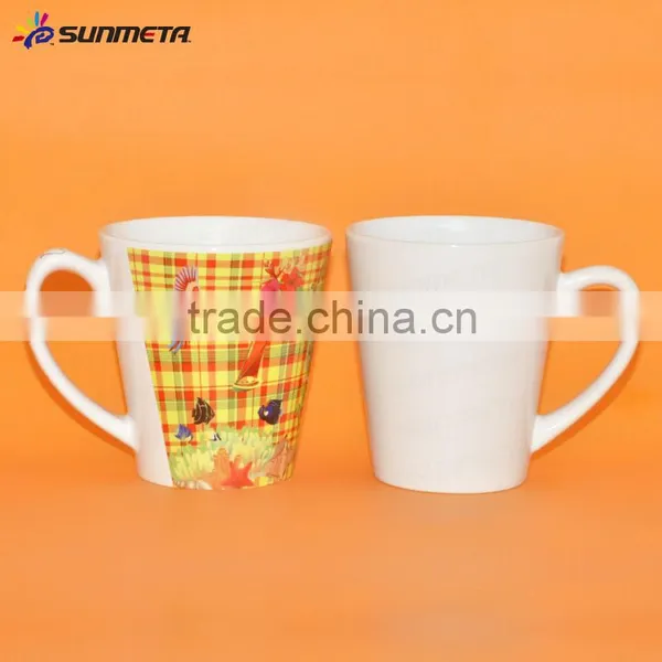 12oz Conical Ceramic White Sublimation Mug At Low Price Wholesale photo-5