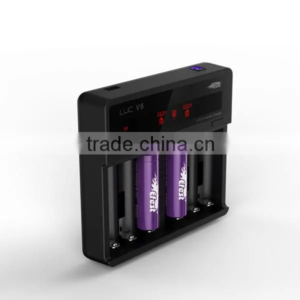 2016 Top Sell Battery Charger Efest 6 Slots Charger LUC V6 Charger With Car Charger photo-3