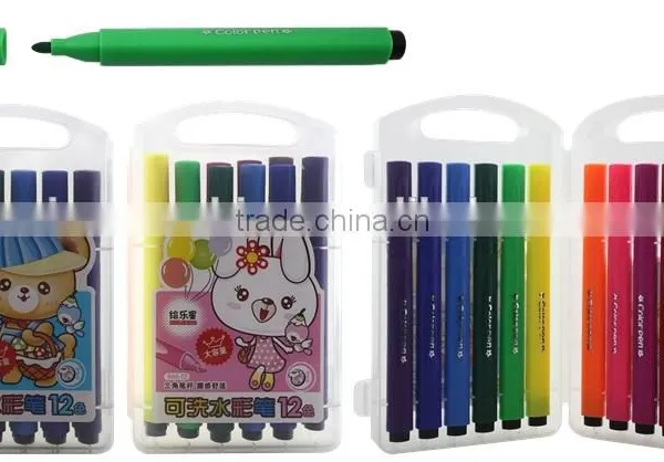 fashion design triangel color pens PP box set