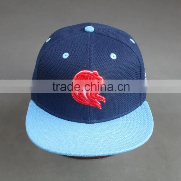 BSCI Custom Diamond Polyster Fabric Snapback Cap With 3D Embroidery Logo photo-2