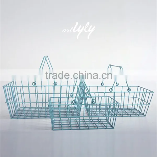 Supermarket Shopping Basket Metal Shopping Basket