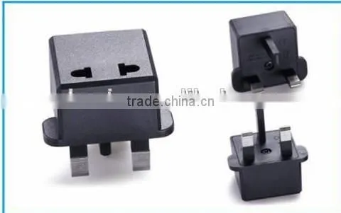 New China Hot Sales Euro USA Germany to uk 3 Pin Adapter Plug Converter, Travel Adaptor CE ROHS COPPER photo-3