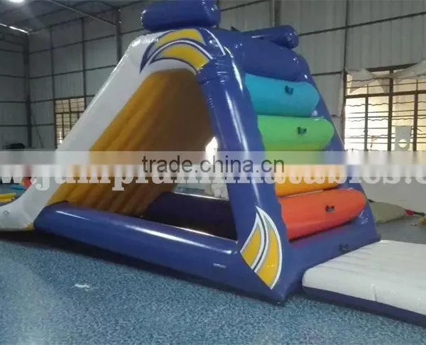 Adults Freefall Water Slider on Floating Aqua Park Large Inflatable Water Play Park photo-2