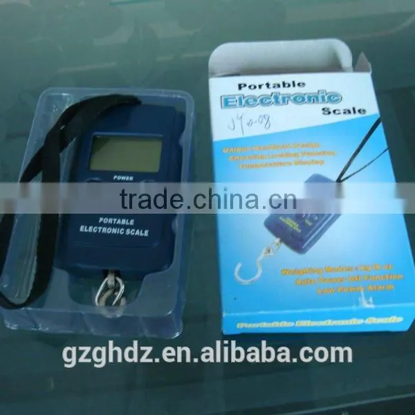 Portable LCD Electronic Digital Pocket Hanging Hook Scale 20g-40kg 20g 40kg Fishing Weight Luggage Scale photo-2