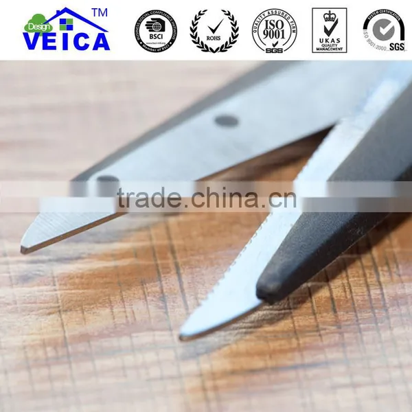 Multi-functional Scissors Stainless Steel Scissors Black PP +red Button photo-3