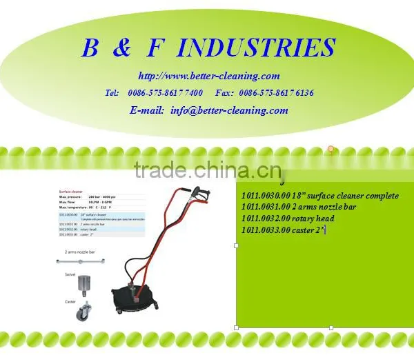 280 Bar Rotary Head 18" Surface Cleaner