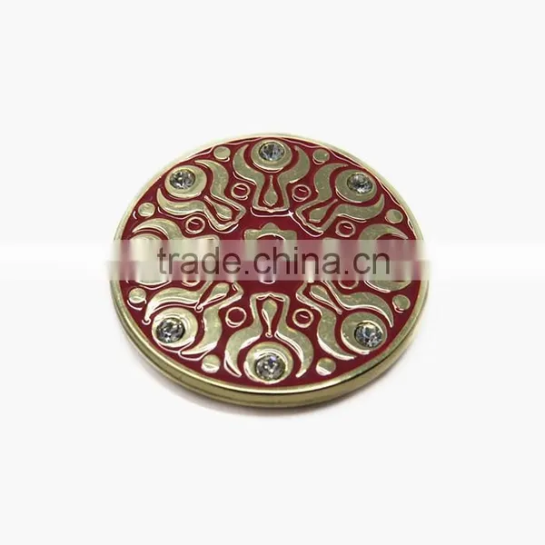 Hot Sale Diamond Decorated Stone Metal Button For Cloting photo-3