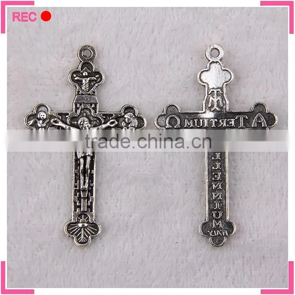 Cross Pendants for Jewelry Making, Jesus With Cross Religious Pendants photo-5