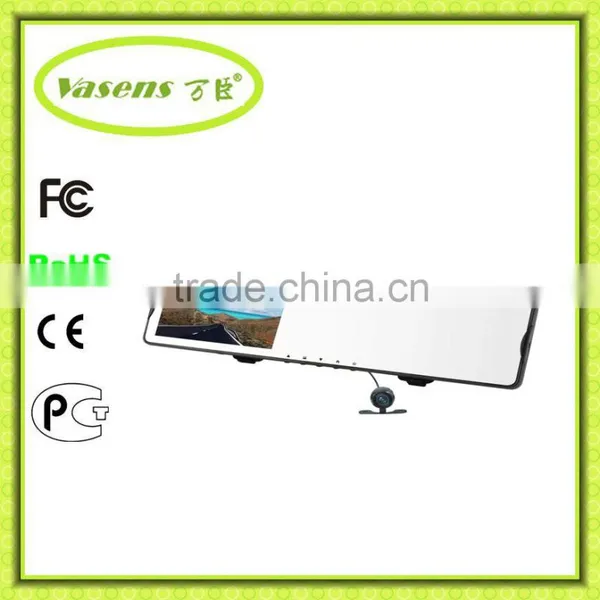 Car Dvr 4.3"vehicle Black Box Night Vision Mirror Car DVR With Backup Camera and G-Sensor photo-4