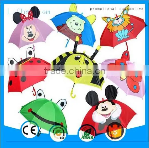 Ladies Fashion 2015 Advertising Kids Child Clear Transparent Umbrella photo-4