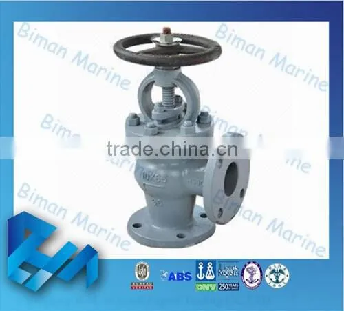 Marine Cast Iron Angle Globe Valve Electric Water JIS Marine Valve