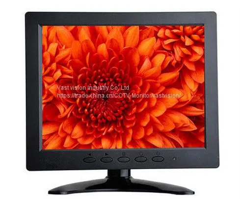 8-inch CCTV LCD Monitor, Security LCD Display With 800X600 Pixels