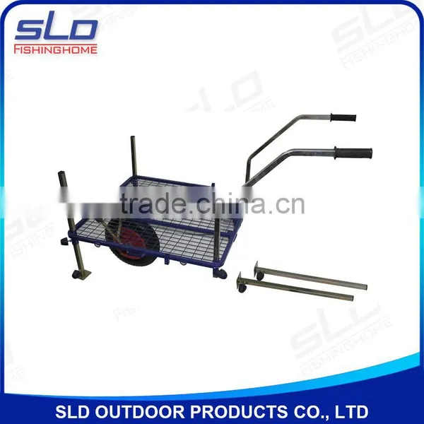 Fishing Tackle Carriers Platform With Single Wheel With Adjustable Leg photo-2