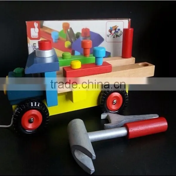 Customize Kids Disassembly Wooden DIY Toy Car Assembly photo-3