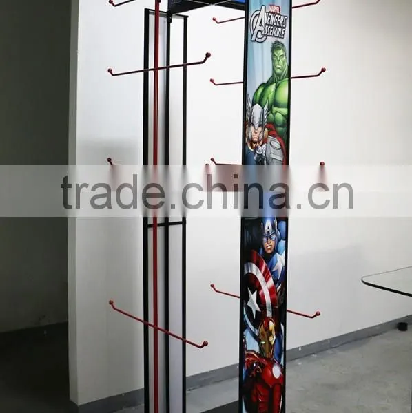 Red Metal Hanging Bag Display Stand photo-4