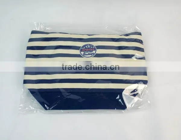 Canvas Oversized Simple Style Top Handle Tote Handbag, Fashion Stripe photo-2