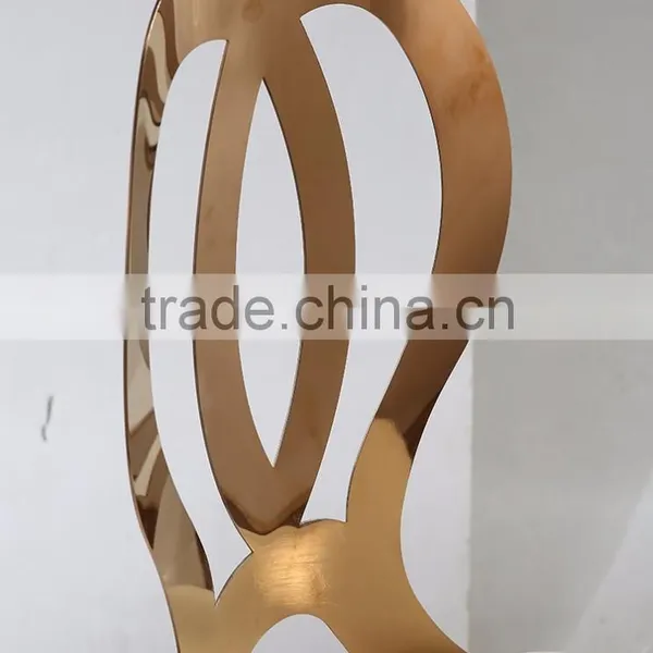 Modern Design Cheap Stainless Steel Dining Chair for Wedding Furniture photo-2