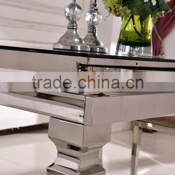 TH389 Fashionable Folding Dining Table Stainless Steel Folding Table photo-5