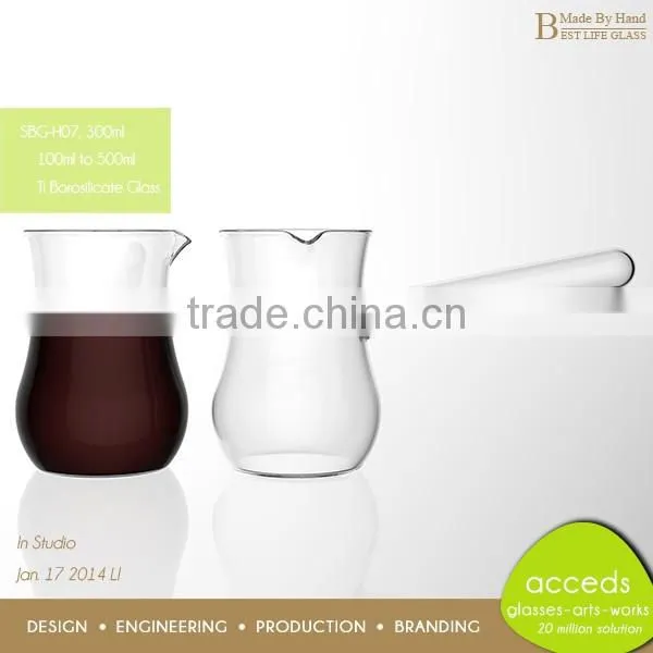 Modern Infuser Creative Heat Resistant Pyrex Glass Tea Pot Handmade photo-3