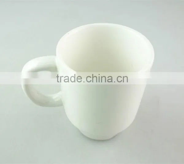 Stock Porcelain White Mug With Handle and Wholesell Price photo-2