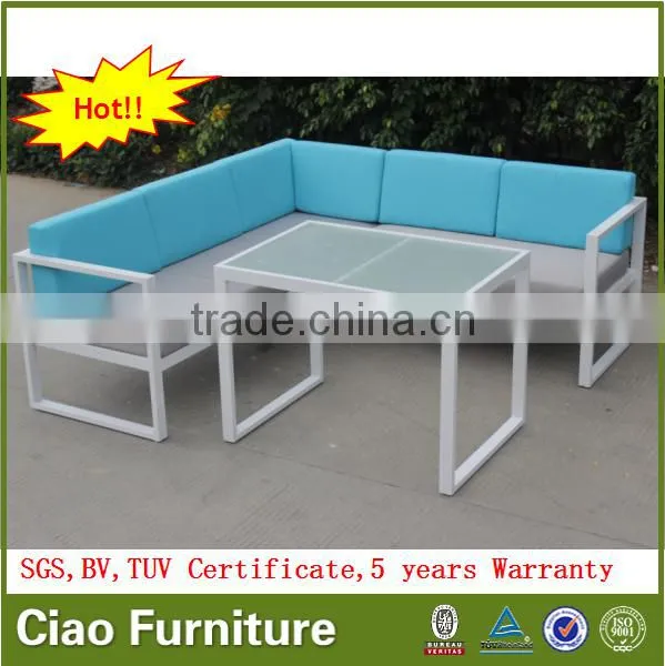 Garden Sectional Sofa Modern Design Aluminum Sofa Set Outdoor Furniture photo-5