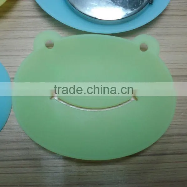 Cute Fashion Silicone Flexible Soap Dish Plate Bathroom Soap Holder photo-4