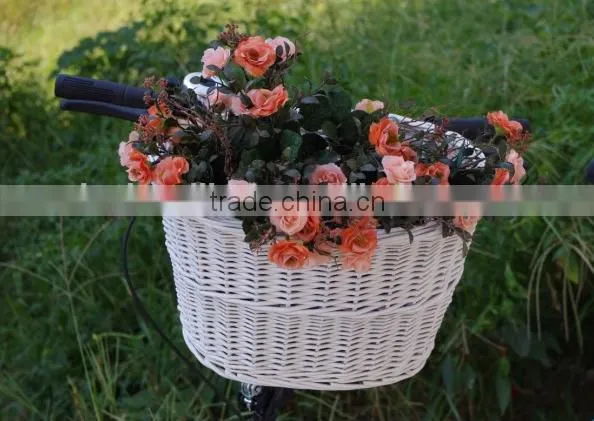 Eco-friendly Wicker Hand Weave Bicycle Basket photo-4