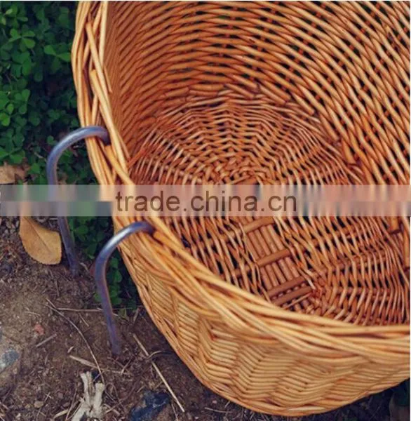 Wholesale Vintage Removable Wicker Bicycle Front Basket photo-4