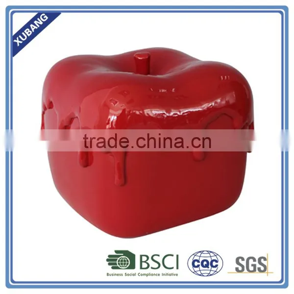 Good Quality Poly Resin Little Red Apple Figurine photo-4