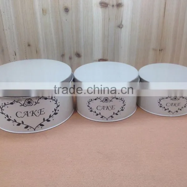Food Grade Original Gourmet Round Cookie Cake Tin Storage Box photo-3