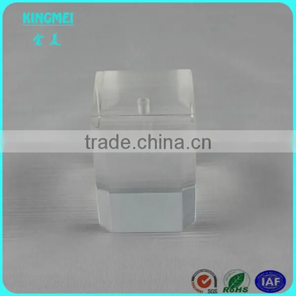 New Crystal Acrylic Ring Display Block Acrylic Jewellery Ring Stand Pink Acrylic Jewelry Display Block photo-6