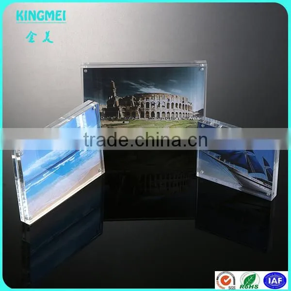 Supplier Rectangle Shape Blank Plastic Acrylic Photo Frame Fridge Magnet With Picture Insert photo-3