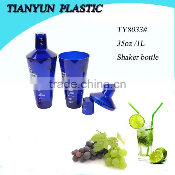 New Products Plastic Shaker Bottle for Cocktail