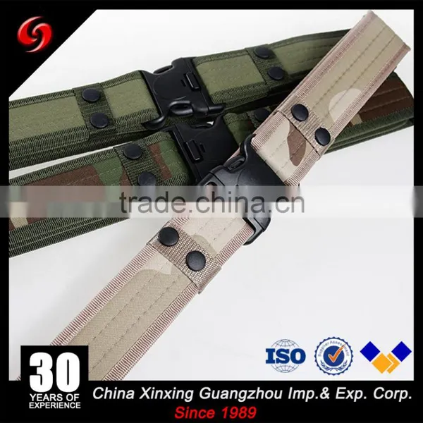 Lightweight Knitted Ribbon Tactical Military Army Belt Camouflage Color Double Security Buckle photo-5