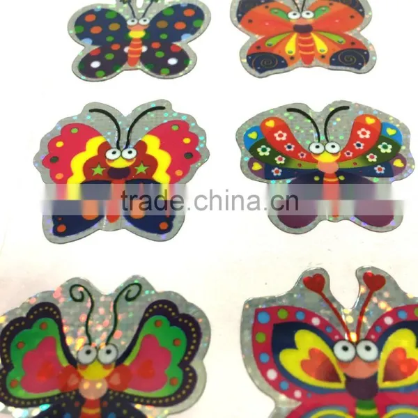 Laser Double Layer Sticker, Butterfly Double Layer Sticker, Laser Butterfly Sticker photo-5