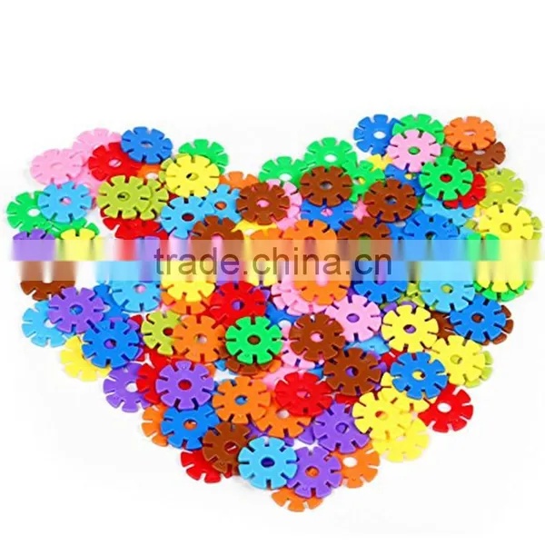 Colorful Plastic Connecting Snowflake Toys photo-6