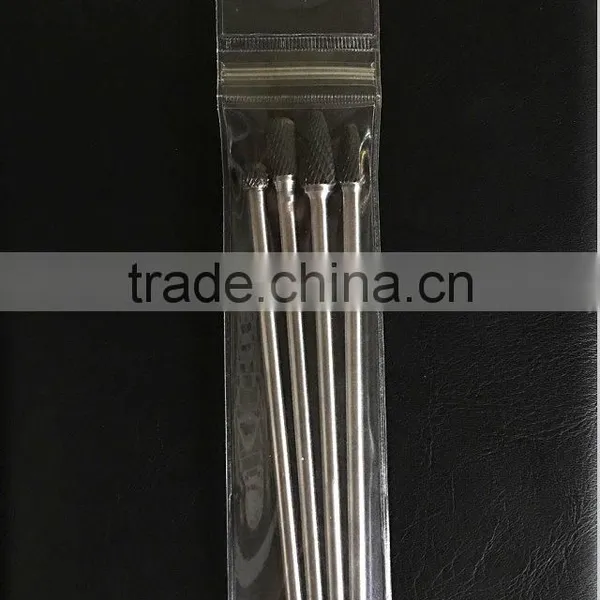 4PC Long Shank Carbide Rotary Burr With Vinyl Pouch photo-2