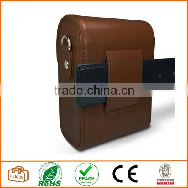 Protective Compact Case With Magnetic Closure and Strap Compatible With Digital Camera (Dark Brown) photo-3