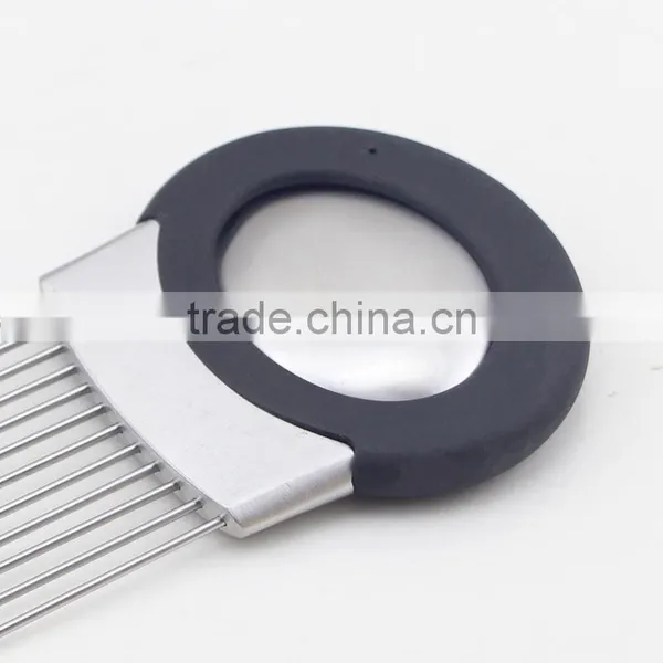 High Quality Stainless Steel Potato Tomato Onion Slicer Holder With Odor Remover photo-5