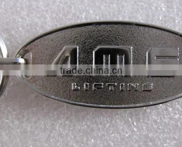 Zinc Alloy Oval Ellipse Keychain Key Ring photo-3