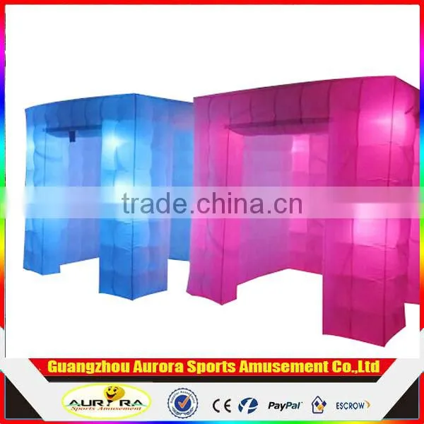 LED Lighting Black Inflatable Photo Booth Commercial Use Inflatable Photo Booth for Sale Custom photo-4