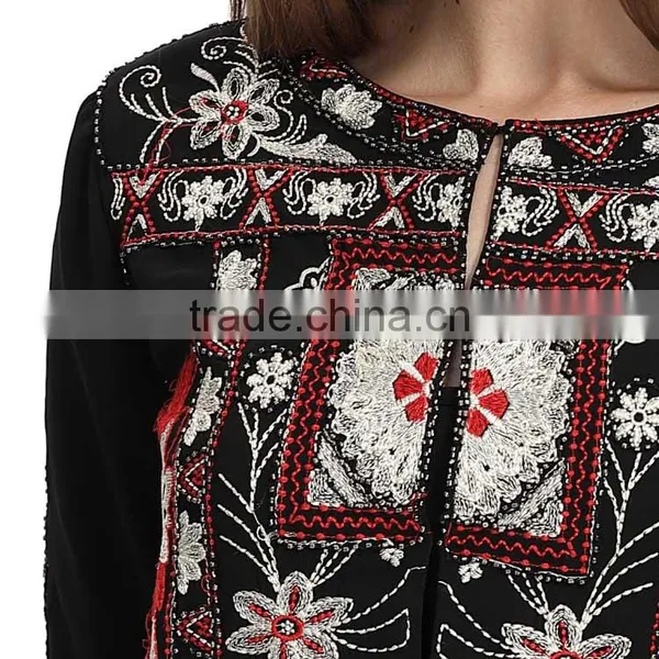 Latest Fashion Jackets Custom Embroidery Satin Designs photo-6