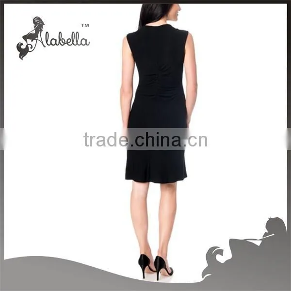 Pregnant Women Wear Sleeveless Elegance Maternity Evening Dress photo-2