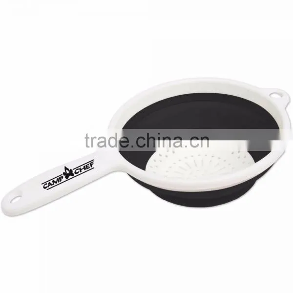 Collapsible Strainer - Folds Flat for Easy Storage, Silicone Strainer Strains Hot and Cold Foods Alike and Comes With Your Logo photo-3