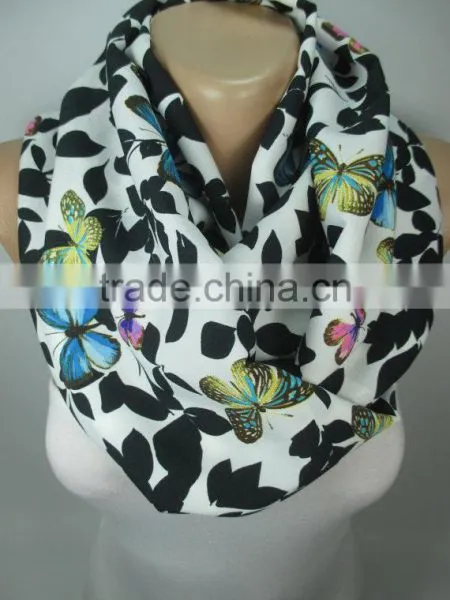 BUTTERFLY Print Scarf Shawl Animal Scarf Infinity Scarf Women Fashion Accessories Christmas Gift Ideas For Her photo-3