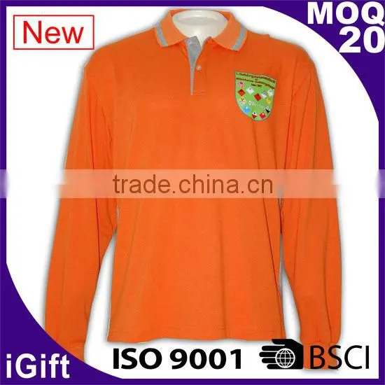 High Quality Polo Neck Plain Customized Cotton Men Shirt Polo photo-6