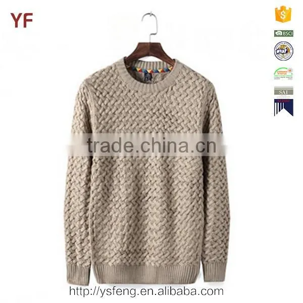 Crew Neck 3D Pattern Fashion Sweater for Men photo-2