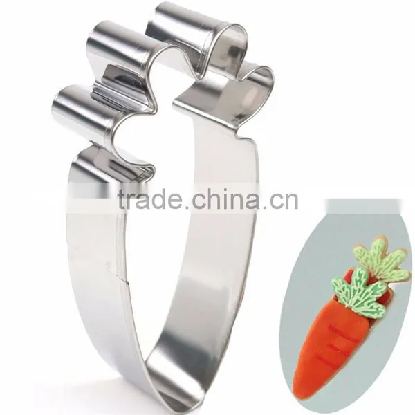 3PCS/Lot Rabbit Carrot Grass Cookie Cutter Set Stainless Steel Kids Favorite Party Supplies Fondant Decor Biscuit Cookie Cutters photo-3