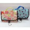 Canvas Cosmetic Bag With Hook and Handle