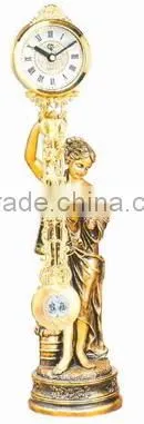 Beautiful Artistic Polyresin Statue Table Clock photo-3